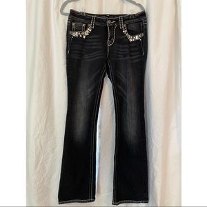 Miss Me Jeans size 27 dark wash boot cut low rise